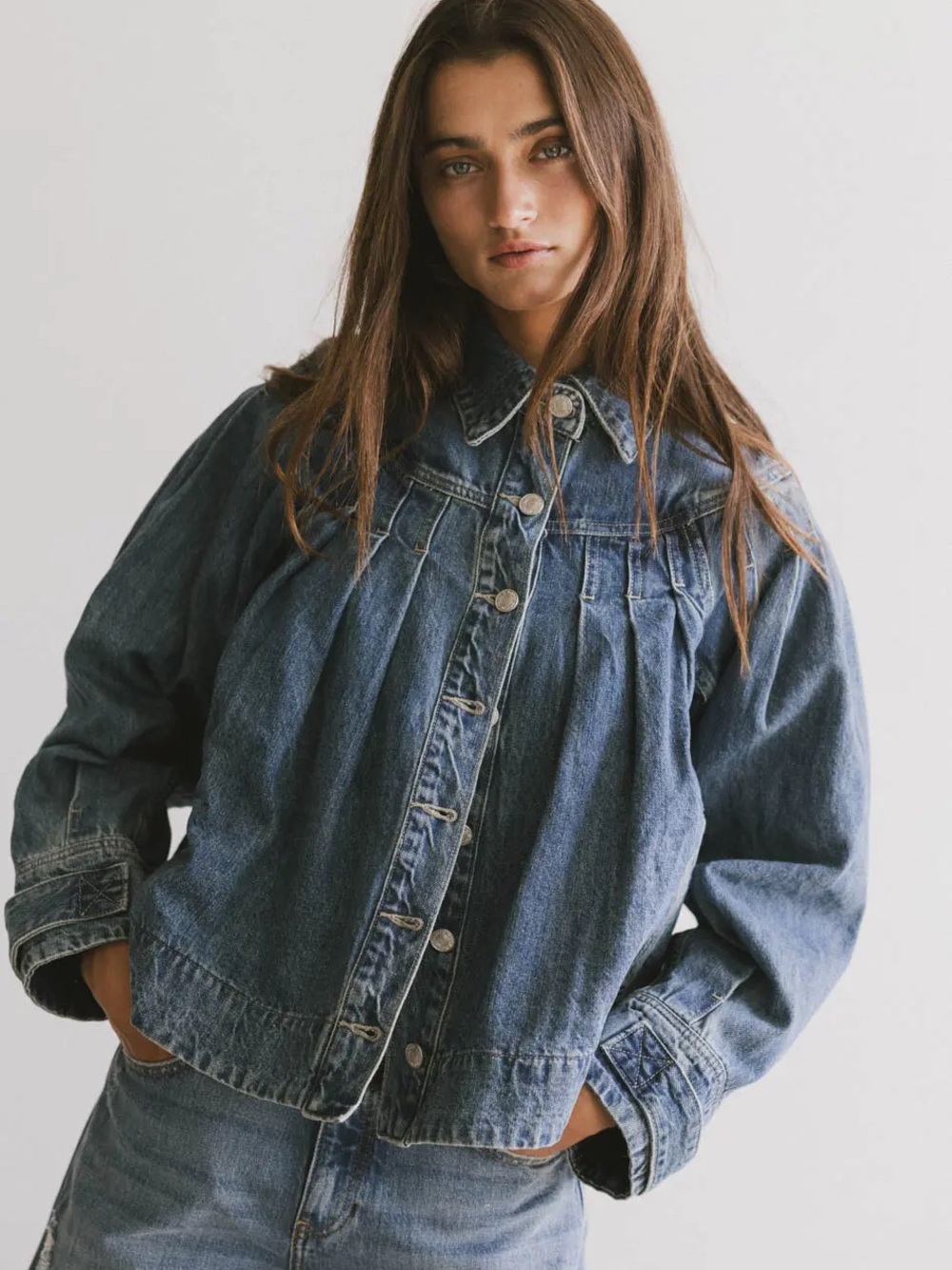 Bohme Lennon denim jacket medium wash.